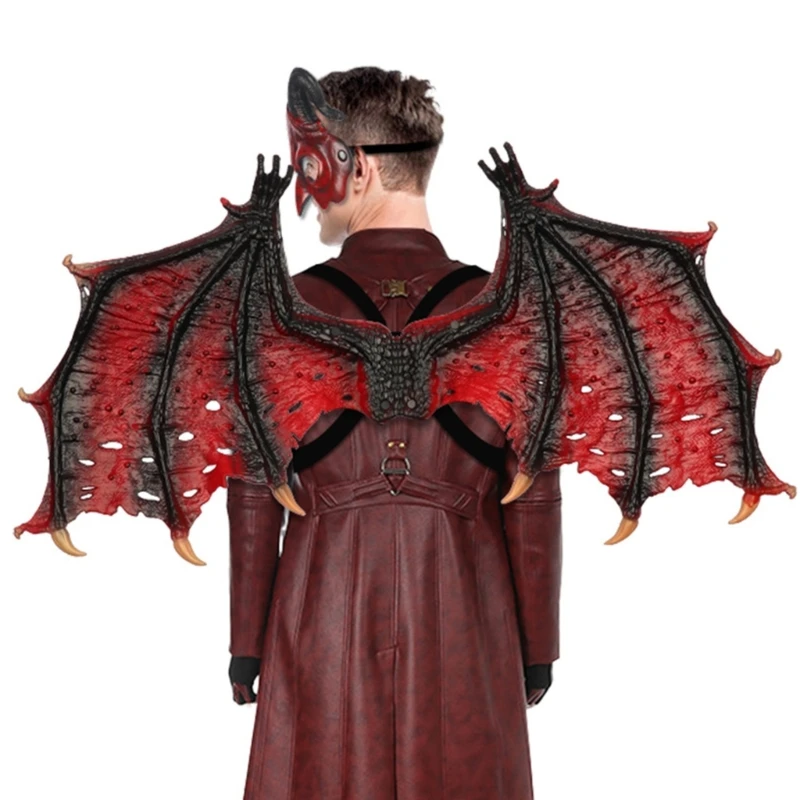 드래곤 윙 의상 Eagled Animal Wing 할로윈 마디 그라 코스프레 액세서리 성인 및 어린이 선물 악마 날개