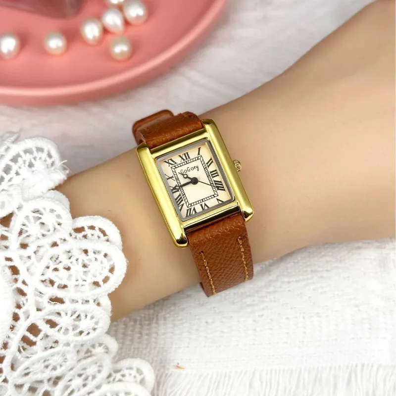Brand Rome Dial Women Watch Luxury Ladies Quartz Watch Fashion Leather Strap Wristwatches Dropshipping Clock Relojes Para Mujer