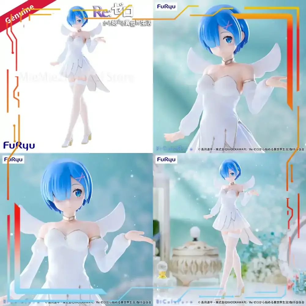 

FuRyu Bicute Pure Re:Zero Kara Hajimeru Isekai Seikatsu Rem Anime Figure Prepainted Collectible Model Decoration Official