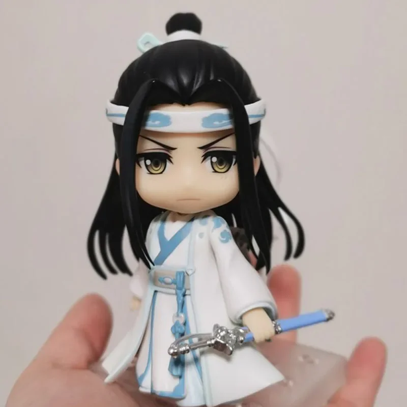 مؤسس الشيطاني وي Wuxian Lan Wangji تمثال المنقولة نموذج لطيف جمع لعبة خفيفة للغاية الطين دمية هدية مزخرفة