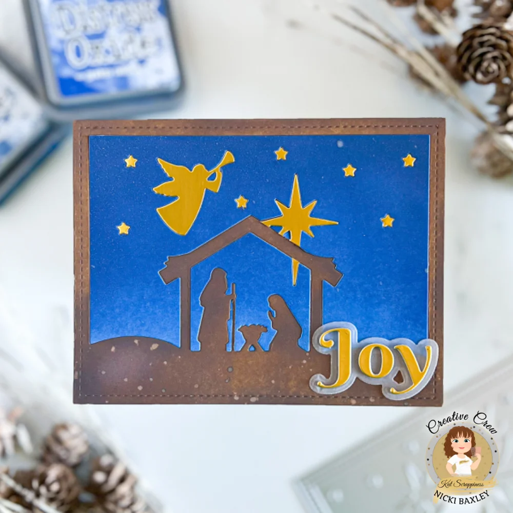 2022 AliliArts Metal Cutting Dies Nativity Scene Frame diy Scrapbooking Photo Album Decorative Embossing PaperCard Crafts Die