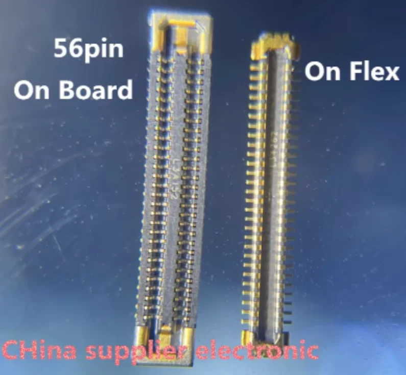 64pin note10 56pin For Samsung S20 G981B G981U G980 G980F LCD Display FPC Connector On Motherboard Flex Screen Flex