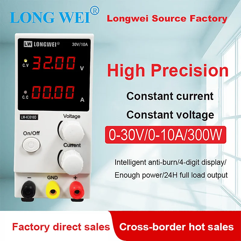 Longwei LW-K3010D 4LED Adjustable DC Power Supply 30V 10A