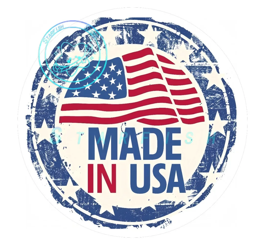 

MADE IN USA Logo Is Suitable for Automotive Laptops Walls and Windows Fire Truck Stickers PVC Material Waterproof Sunscreen