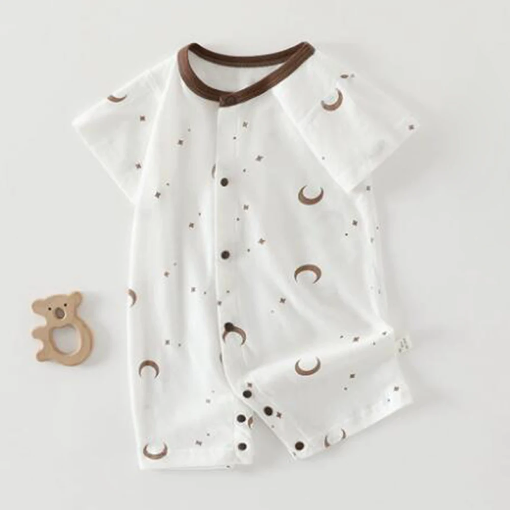 Baby Romper 100% Cotton Short Sleeve Baby Boy's Summer Clothes Thin Breathable Infant Girl Jumpsuit New Arrival