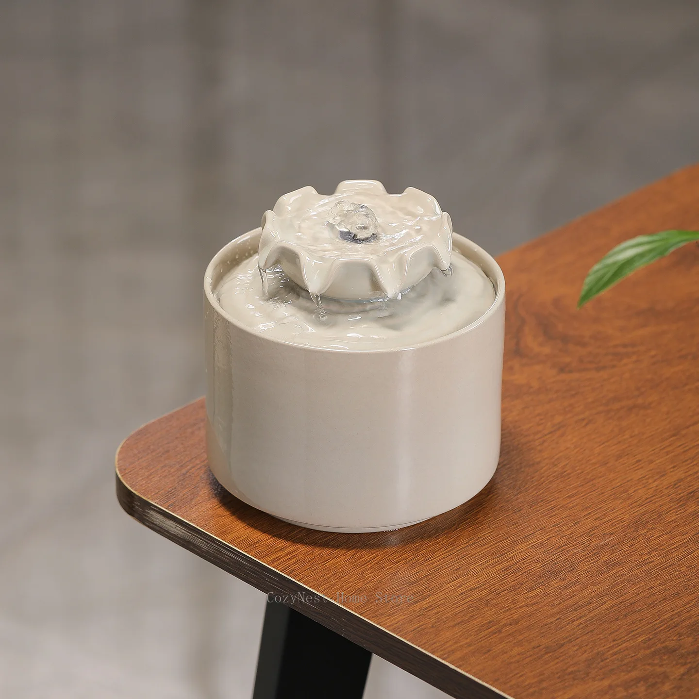 Eight Directions Fortune Ceramic Circulating Water Fountain Feng Shui Ornament Great Gift For Store Opening New Home Decoration