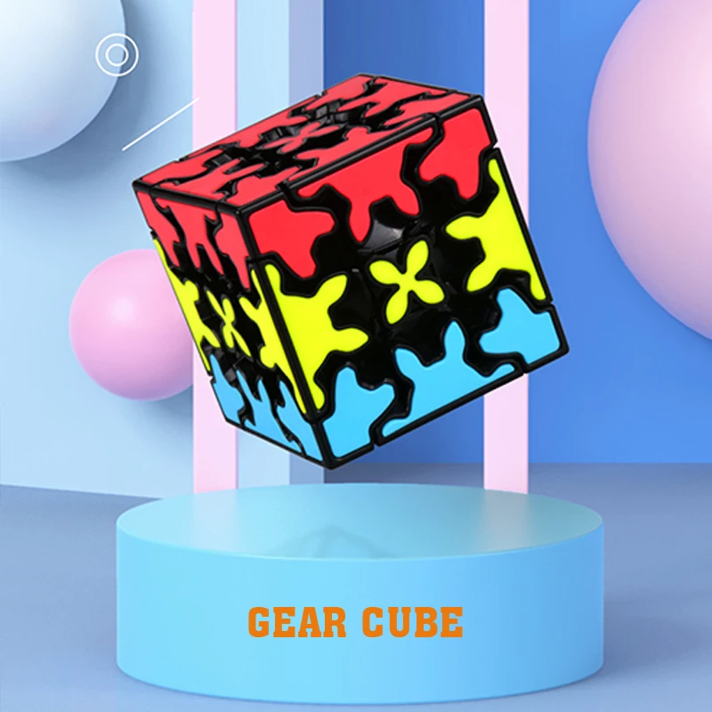 QIYI Crazy Gear  Magic Puzzle Cube Toy Stickerless WholeSale Price Easy Learning Smart Wisdom Cubo Magico Magic Photo Cube