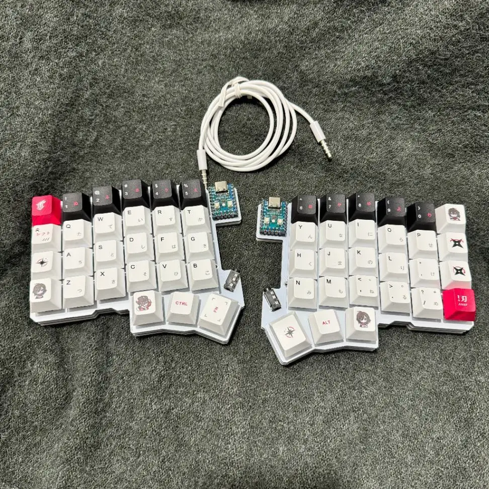 Silakka54 有線分割メカニカルキーボード カスタマイズ可能なシングル