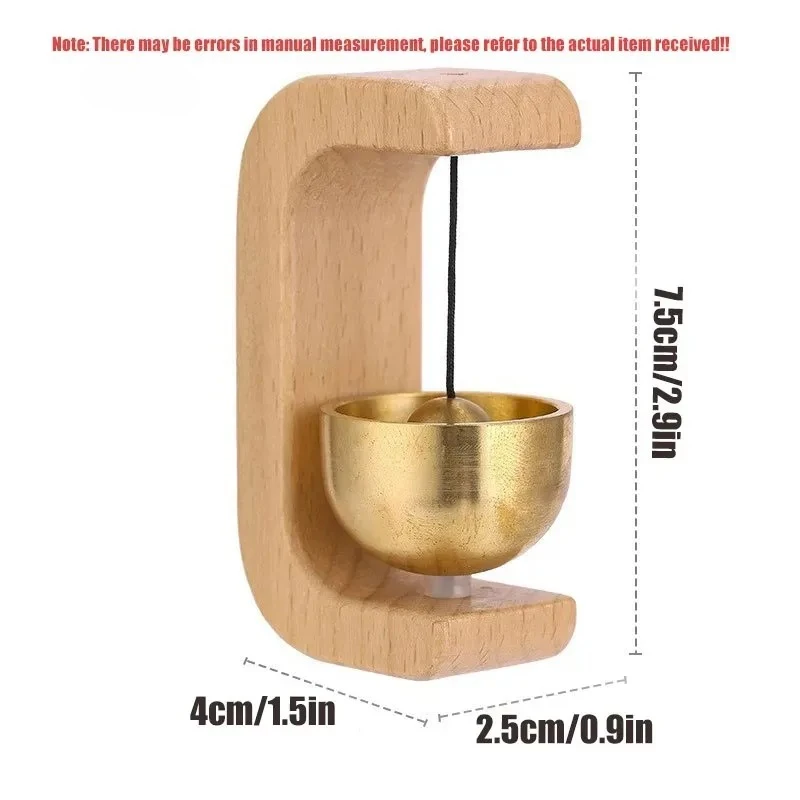 Magnetic Dopamine Door Bell Japanese Wooden Wind Chime Shopkeepers Entry Reminder Bell Home Office Decor Housewarming Gift