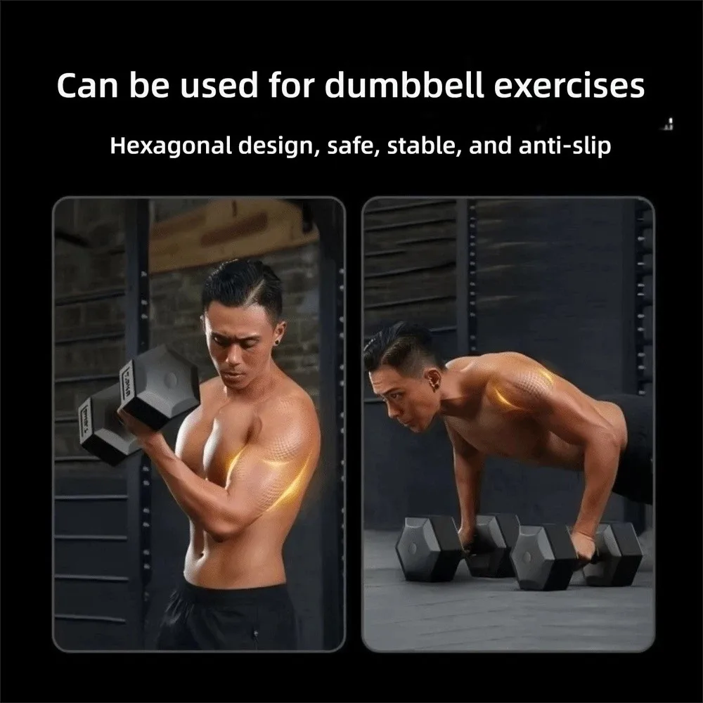 2 Peças de Halteres Hexagonais Ecológicos 1/2/3/5kg Antiderrapantes para Musculação, Ferramenta de Academia em Casa, Equipamento de Fitness Ergonômico