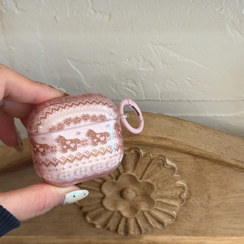 

Fair Isle Pony Earphone Case For Apple Airpods 1 2 3 4 Pro 2 3 Cover