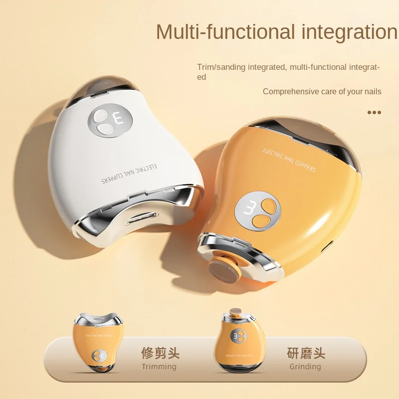 electric nail sharpener, two-in-one double-head scissors and grinding integrated, for the elderly and children