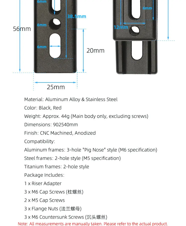 AXI Faltrad-Vordertasche Erhöhter Sockel Aluminiumlegierung Vorderradträger-Adapter Erhöhung für Dahon Brompton Faltrad – Detail 7