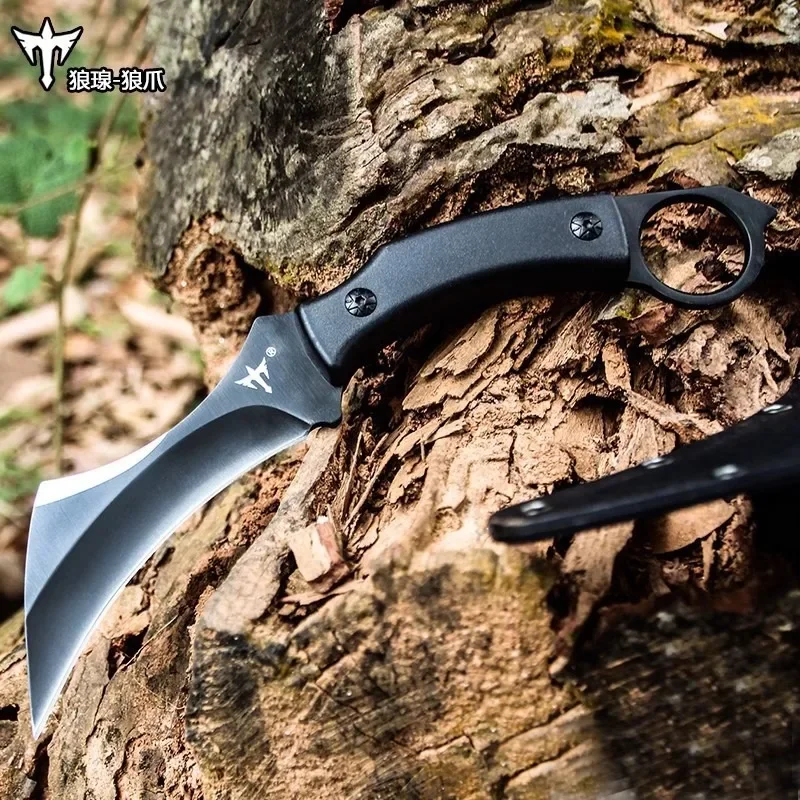 

Нож-когти D2, лезвие G10, ручки, тактический охотничий нож, инструменты для самообороны, EDC, ножи для кемпинга, портативные ножи для улицы