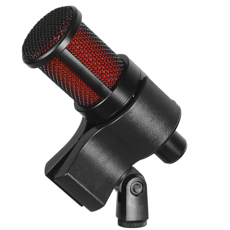 Universal Large Microphone Handhold Clip Clamp Holder With 3/8 Adapter For 3-6CM Mic Stand