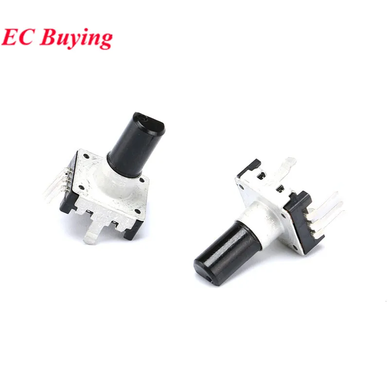 5Pcs/1pc Drehgeber EC11 EC12 EC16 15mm 20mm Halb Pflaume Achse Griff Länge code Schalter Digitale Potentiometer mit Schalter 5Pin – Detail 6