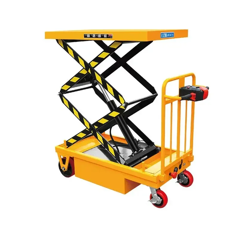 All-electric platform truck hydraulic lift table forklift mobile scissor lift small truck