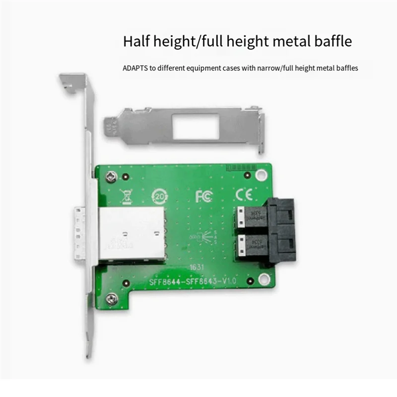 

Высокое качество-12G 2-портовая карта расширения SFF-8644 к SFF-8643 Карта расширения SFF-8643 Карта расширения XIC4383
