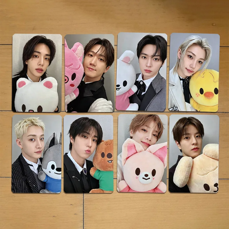 8 piezas/set de tarjetas Lomo y postales de la nueva serie Idol SKZOO Stray Kids, Felix, HyunJin, Jisung, Woojin, Changbin, Jeongin, regalos para fans