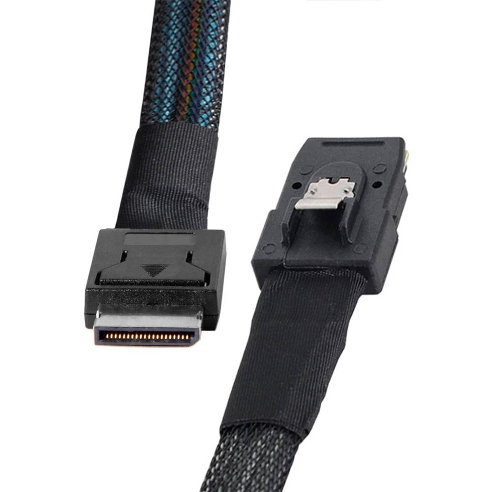 Oculink PCIe PCI-Express SFF-8611 4i to SFF-8087 36Pin PCIE Slimline SSD Data Active Cable 50cm