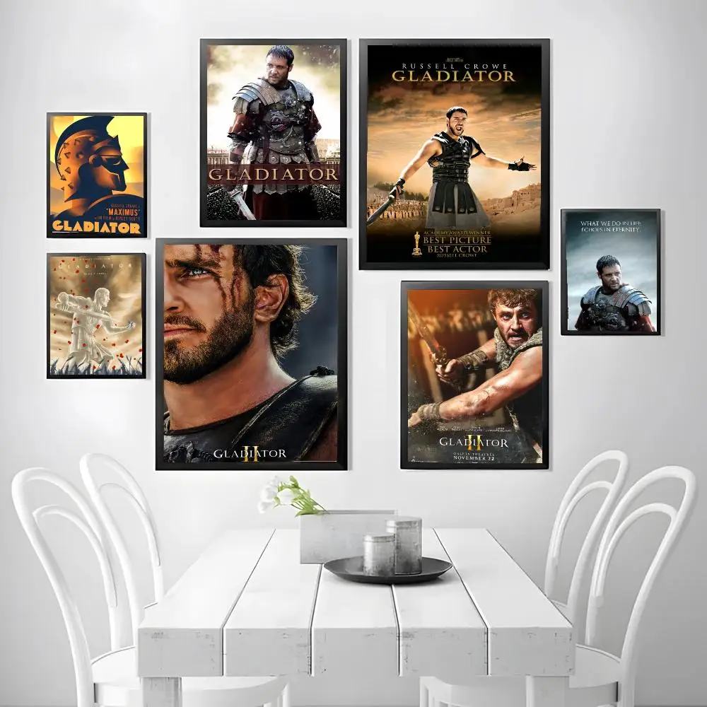 Movie G-Gladiator Poster Stickers, suitable for game rooms, bedrooms, corridors, home wall art decor, gifts