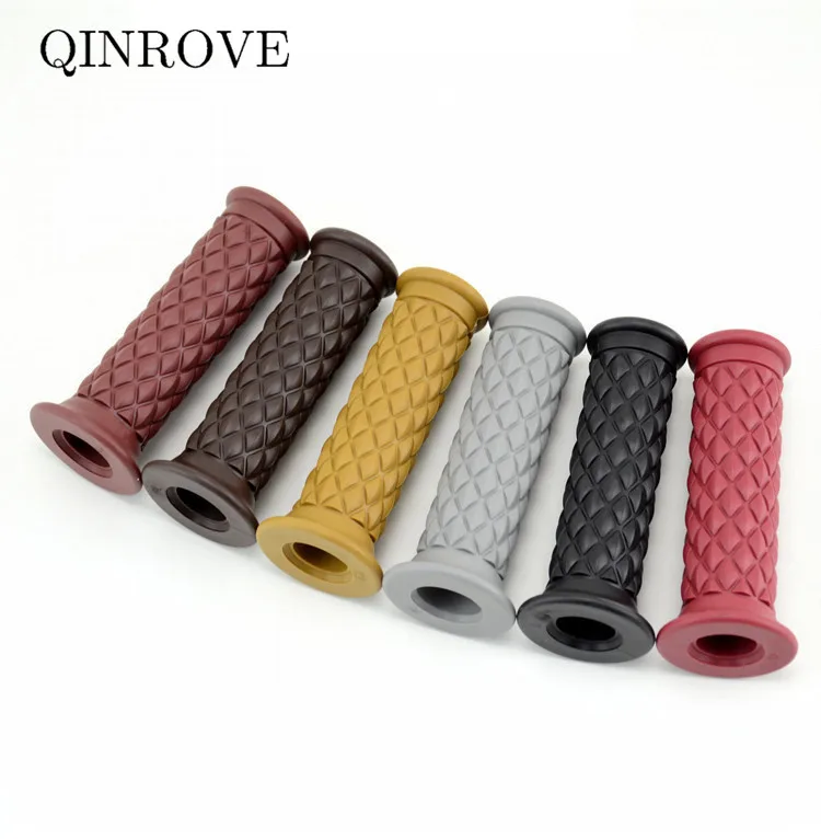 المطاط دراجة نارية اكسسوارات 22 مللي متر المقود اليد القبضات الرجعية مقبض قبضة العالمي لياماها MT07 09 هوندا الدبور VOGE 525 DSX