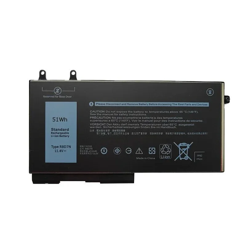 11.4V 4255mAh 1V1XF R8D7N Li-ion Laptop Battery For Dell Precision M3540 3550 5400 Rechargeable Replacement