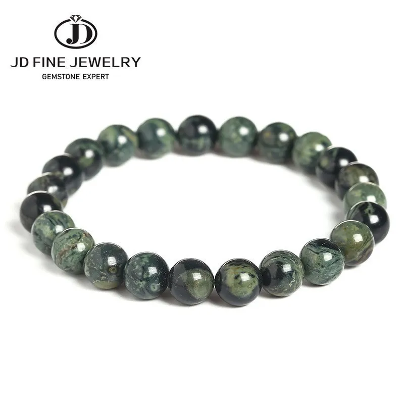 JD Natural Stone New Material Kambaba Jasper Round Loose Beads Bracelet Full Pick Size For DIY Jewelry Making Wholesale