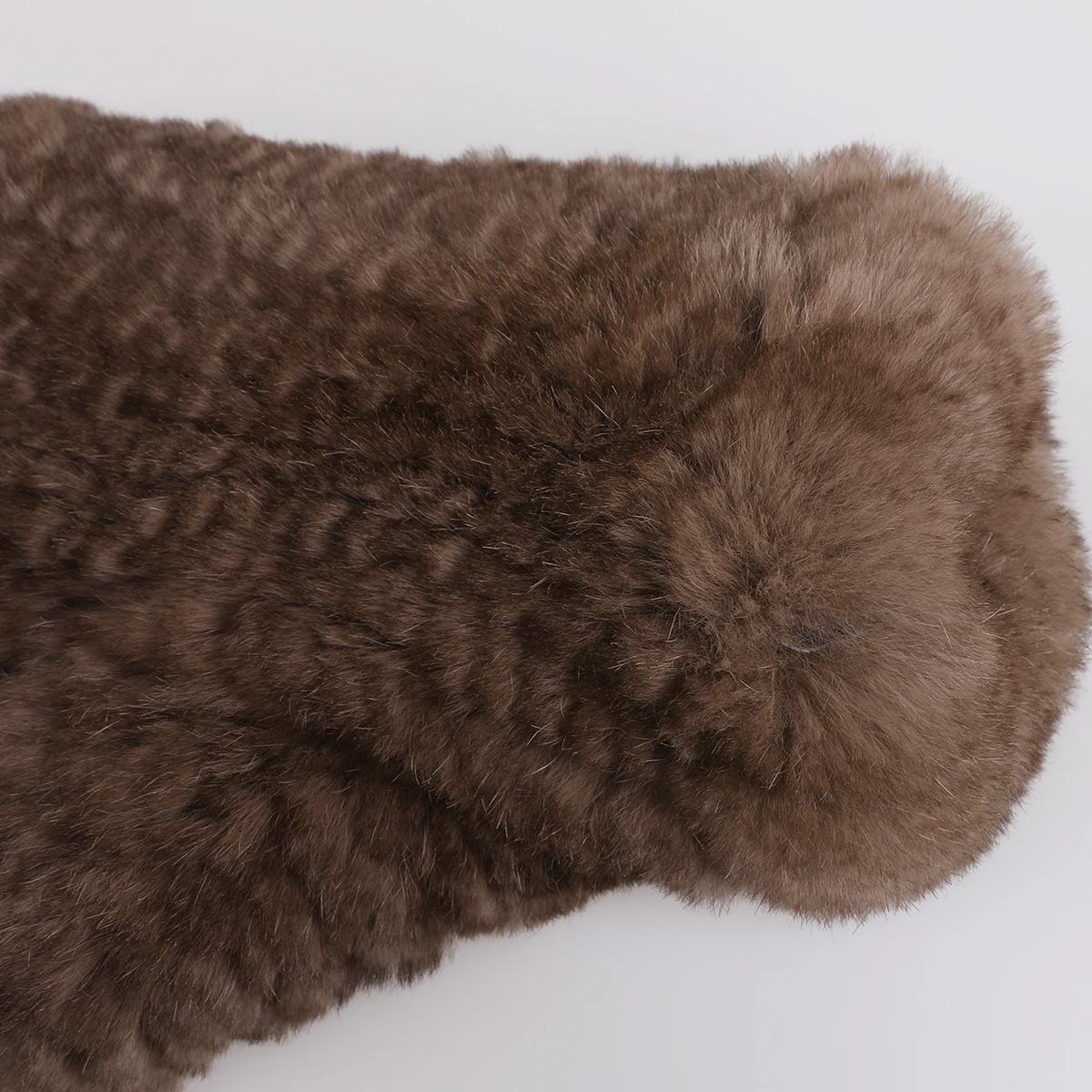 Luxury Women's Genuine Rex Rabbit Fur Knitted Mittens Soft Winter Cold Weather Gloves