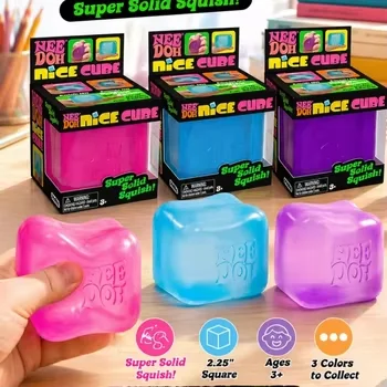 Nouvelle boîte mystère Dr Pepper Nee Doh Squishy Cube, jouet sensoriel anti-stress à presser, jouet anti-anxiété pour adultes, cadeau de festival