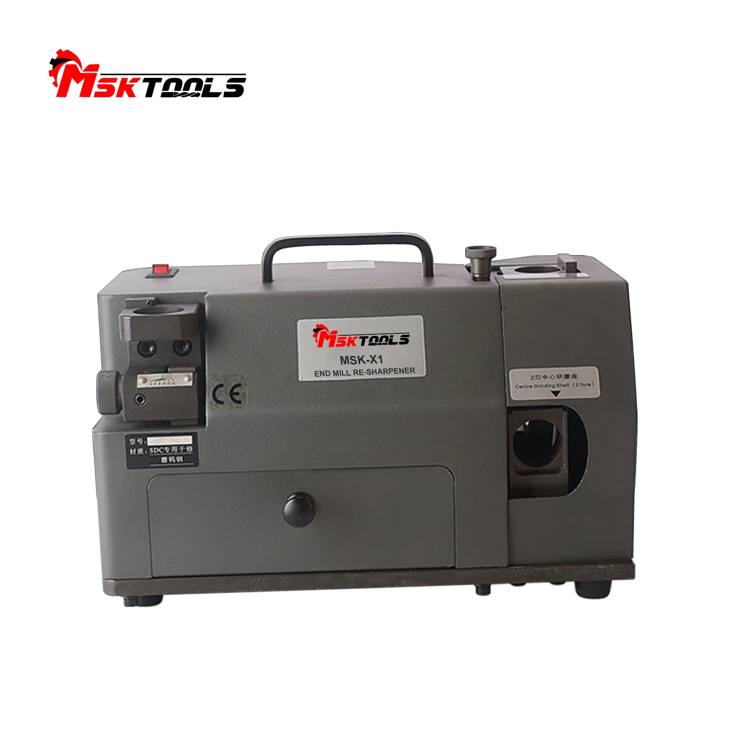 Automatic End Mill Grinder Machine - Multi-Flute Sharpener For Tungsten Steel Cutter, Side & Face Edge Grinding, Compact Design