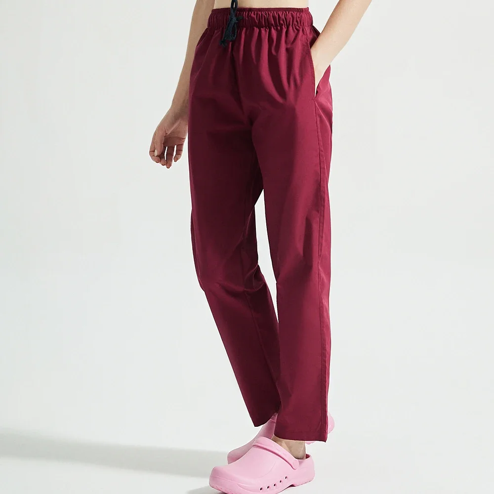 Unisex Solid Color Medical Work Pants Veterinary Operating Room Scrubs Pants Beauty Agency Trousers Jogger Pants Nurse Uniforms