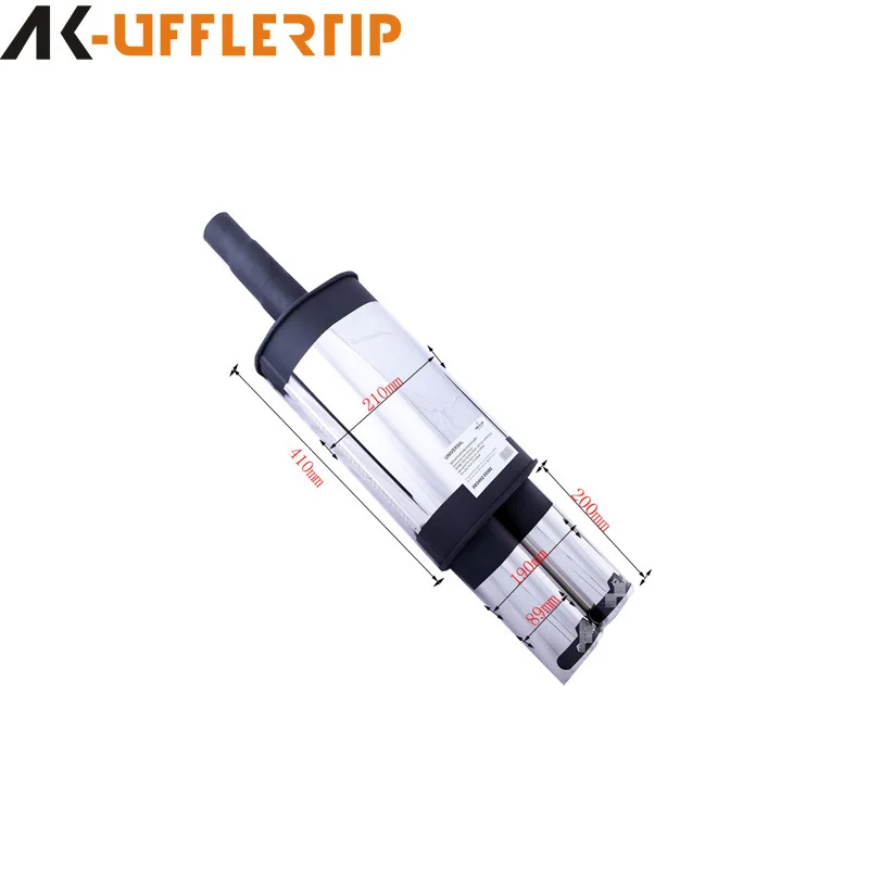 

Suitable for Car carbon fiber straight drum, general purpose double-out straight-through modified sports car sound, one out and