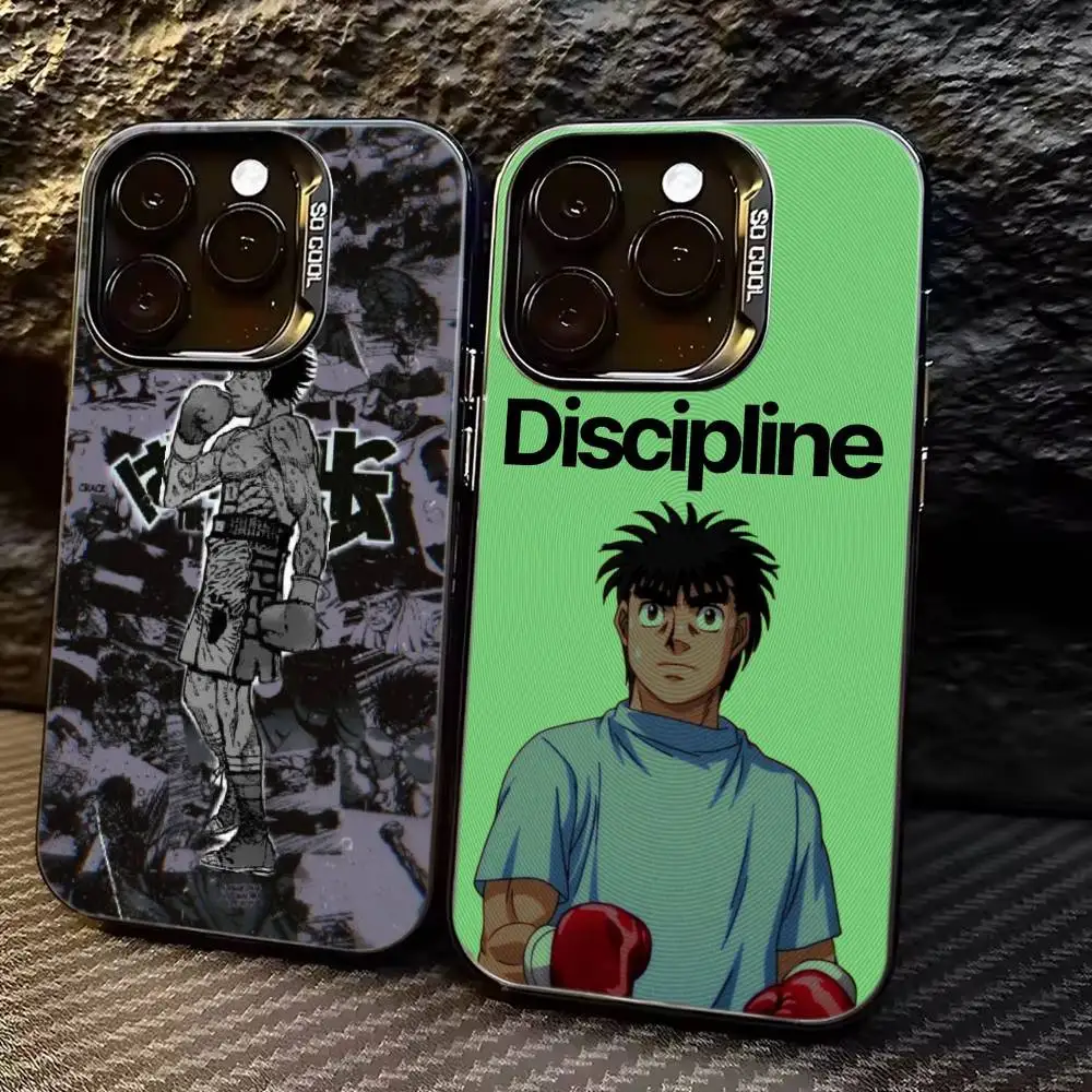

Hajime no Ippo M-Makunouchi Phone Case For iPhone 17,16,15,14,13,12,11 Plus,Pro Max,XS,Colorful Silver Black Cover