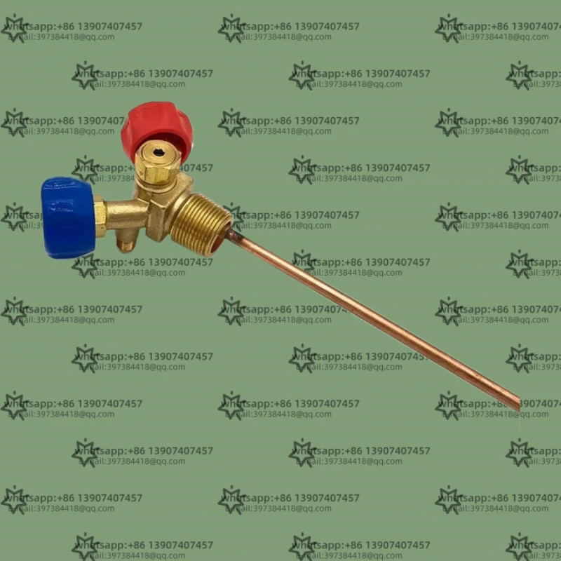 

Hongsen refrigerant recycling and filling special steel cylinder valve, high low pressure sheep horn, swi-tch manual