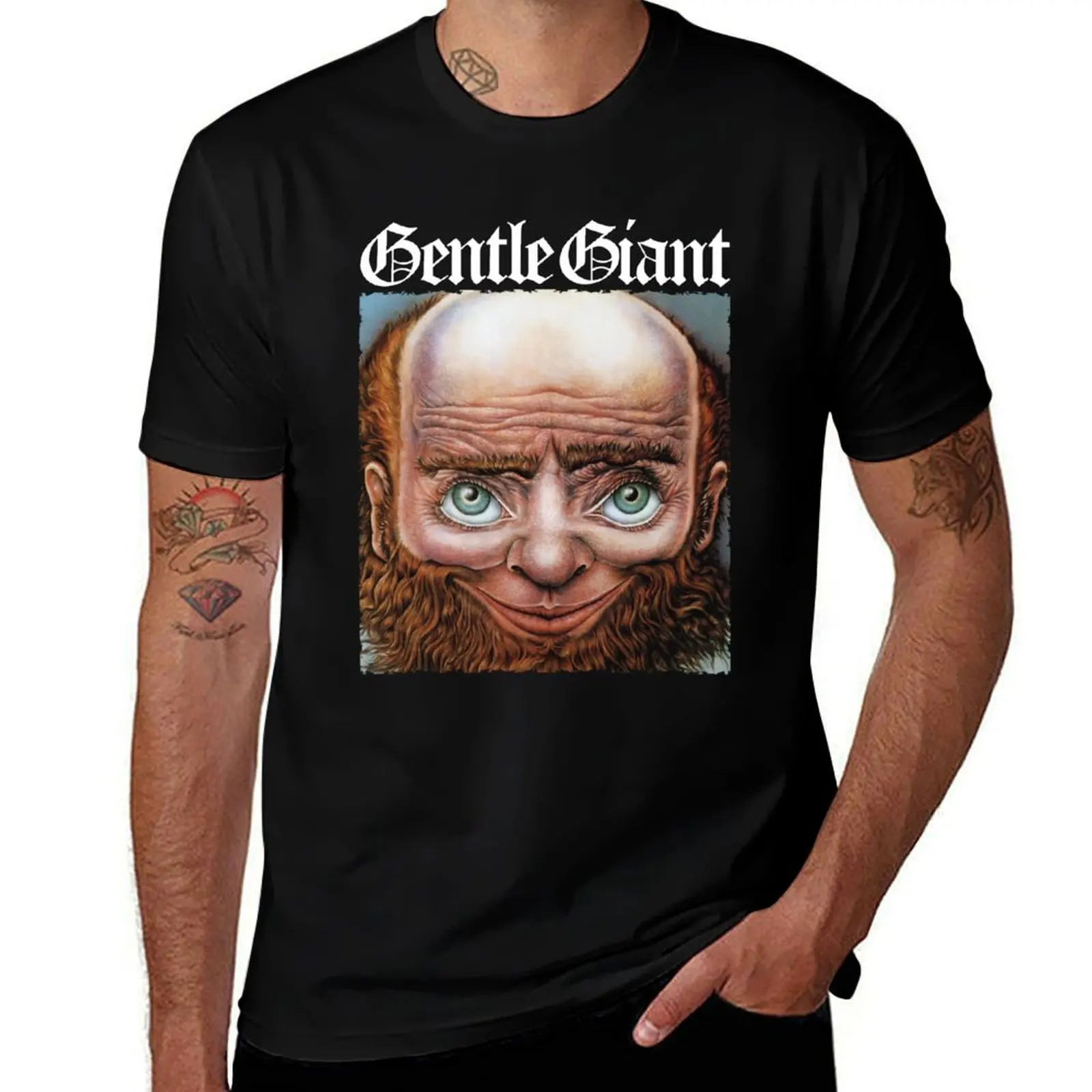 

GENTLE GIANT BAND T-Shirt hippie clothes oversize t-shirts man oversizeds outfits for men
