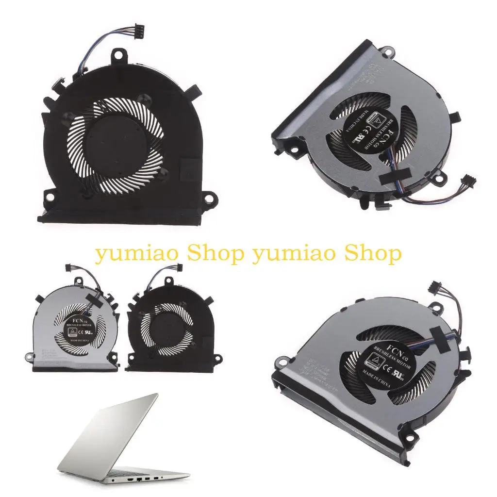

587B Laptop CPU Radiator DC5V 0.5A 4pin Cooling Fan for LHP Pavilion Gaming 15-EC