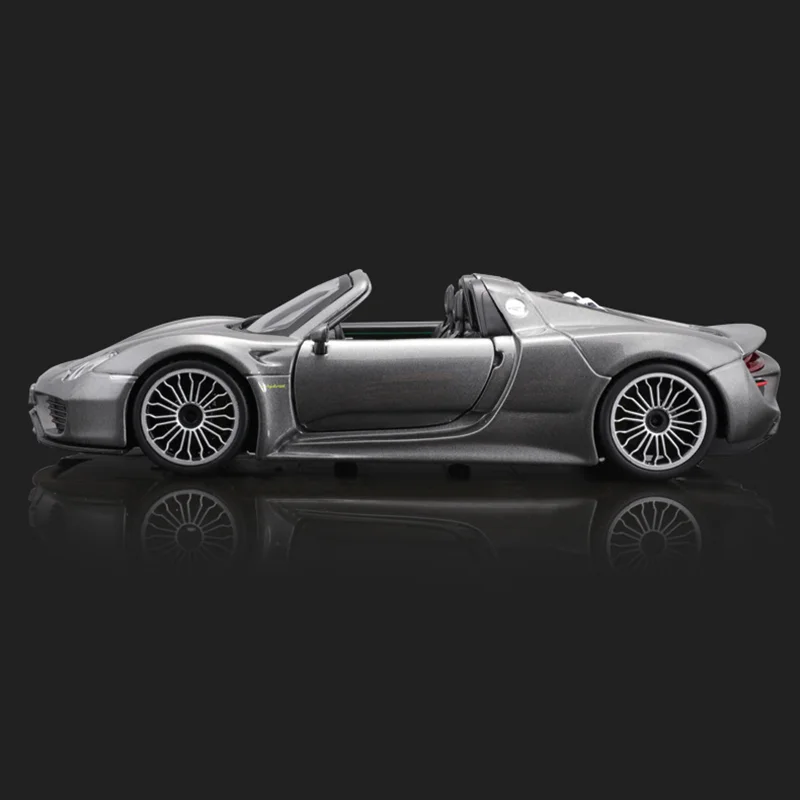 [Hot-Sale] Bburago 1:24 Porsche 918 Spyder Sports Car Diecast Model Edition Alloy Luxury Vehicle Toys Petrol-Electric Hybrid