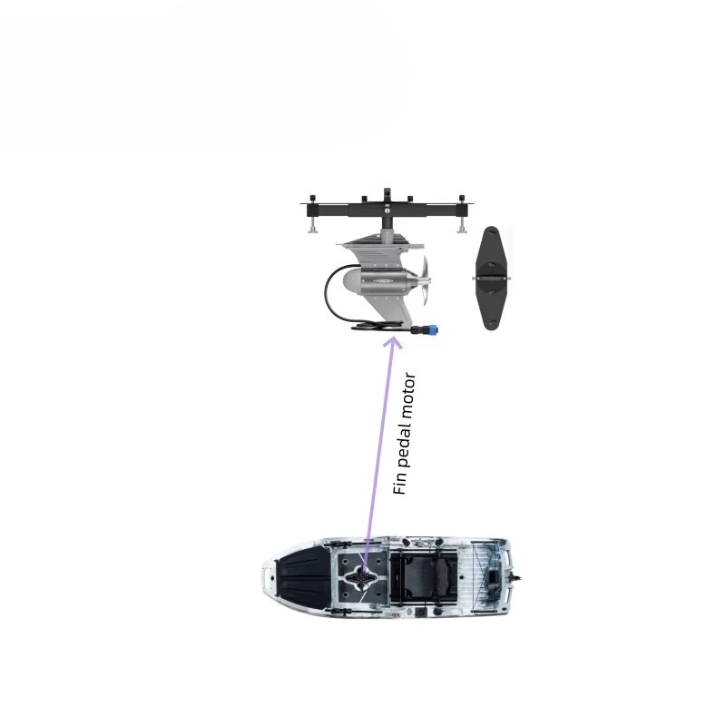 

Мощный двигатель для системы привода педали плавника, местоположение каяка