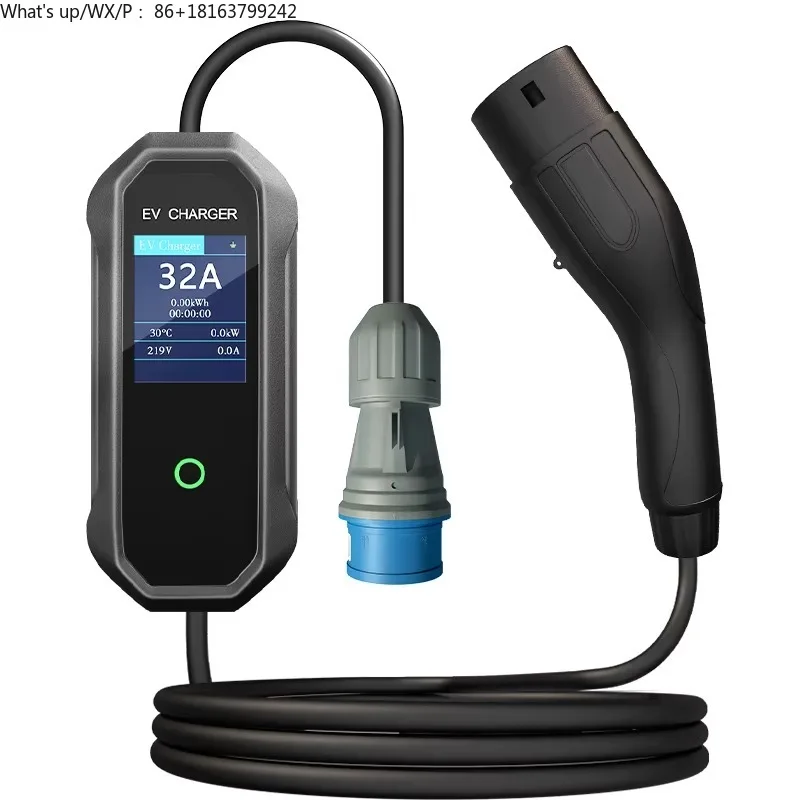 

7KW Electric Vehicle Charger Fast Charger 16a 32a Type2 Portable Ev Charger
