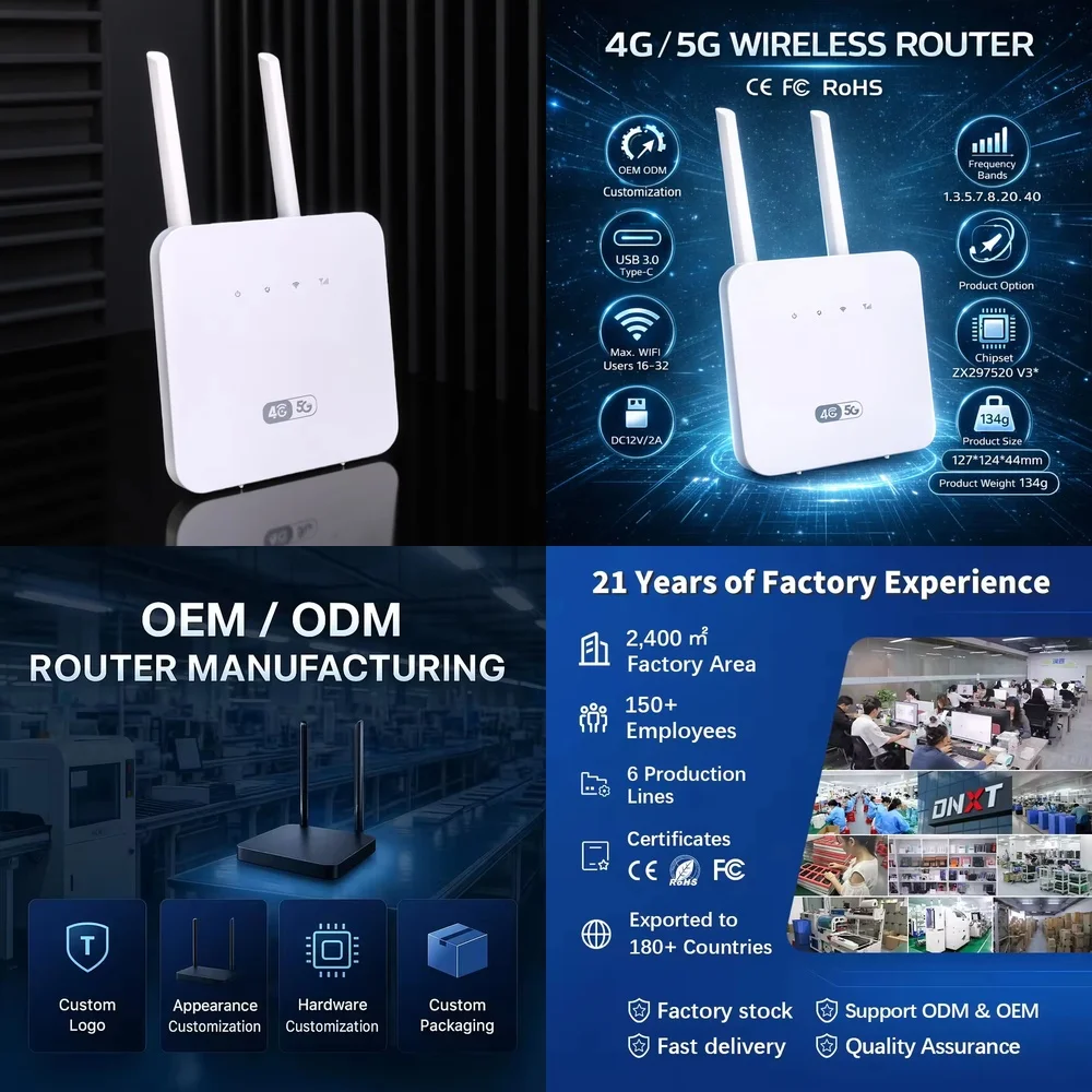 

4G LTE WiFi 6 роутер для DNXT CP116 с гнездом для карты, USB 2.0 Type-C модем, 300 Мбит/с, двухдиапазонный 2.4 ГГц, с функцией межсетевого экрана, для дома и офиса