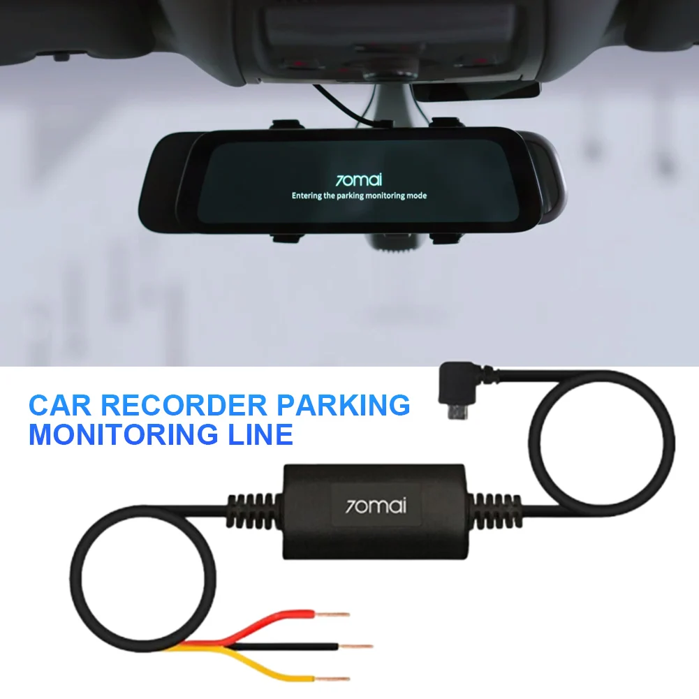 70mai Parking Surveillance Cable for 70mai 4K A800S A500S D06 D07 Lite2 D10 M300 Hardwire Kit UP02 Car DVR 24H Parking Monitor