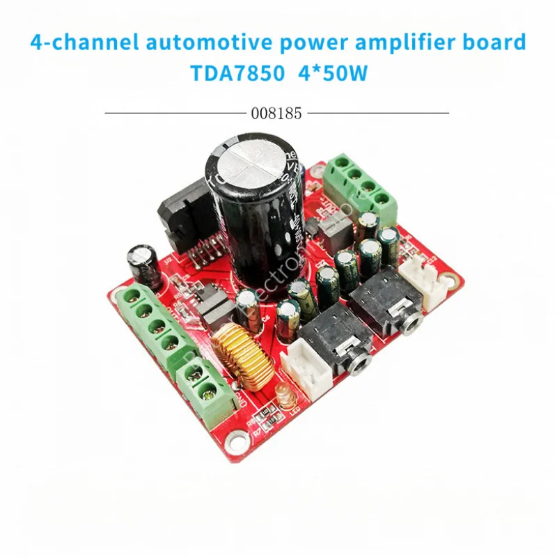 TDA7850 Автомобильный аудиоусилитель Плата AMP 4 канала 4*50 Вт с модулем шумоподавления BA3121 DC 12 В XH-M150 TDA7850 Автомобильный аудиоусилитель Плата AMP 4 канала 4*50 Вт с модулем шумоподавления BA3121 DC 12 В XH-M150