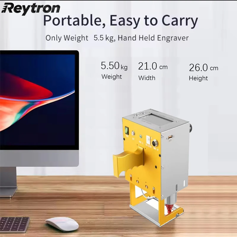 120x30 مللي متر عالية الدقة الكهربائية نقطة Peen ماركر المحمولة لرمز VIN اسطوانة عدد النقش المعدني