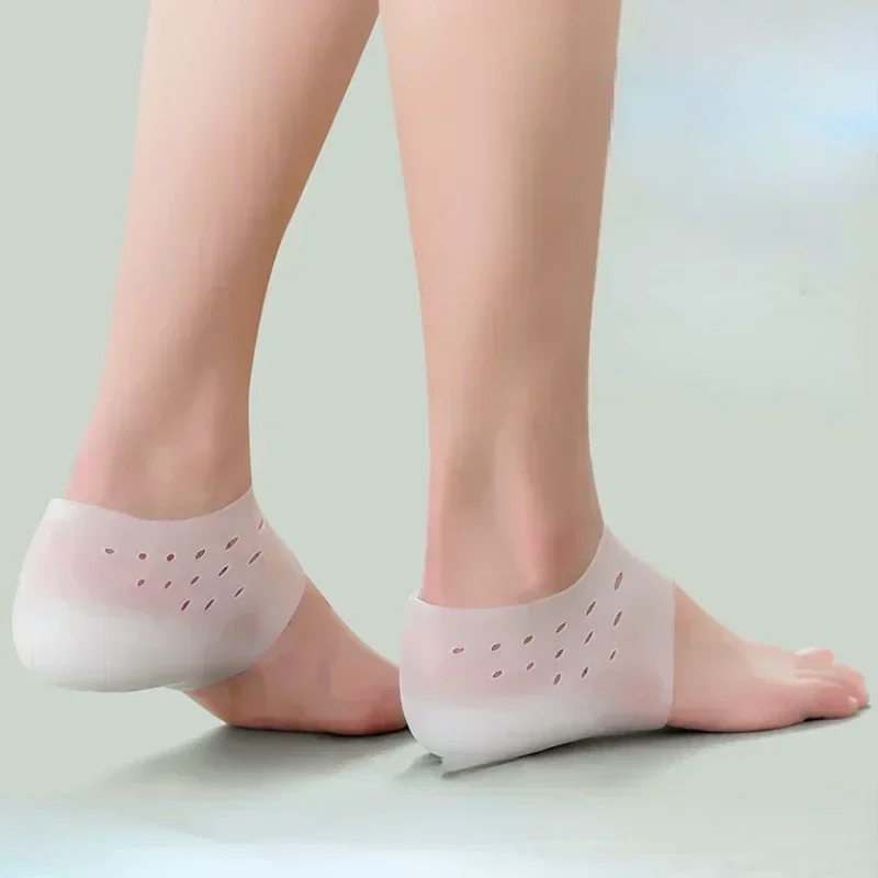 

Invisible Height Increase Silicone Socks Gel Heel Pads Orthopedic Arch Support Heel Cushion Soles Insole Foot Massage Unisex Pad