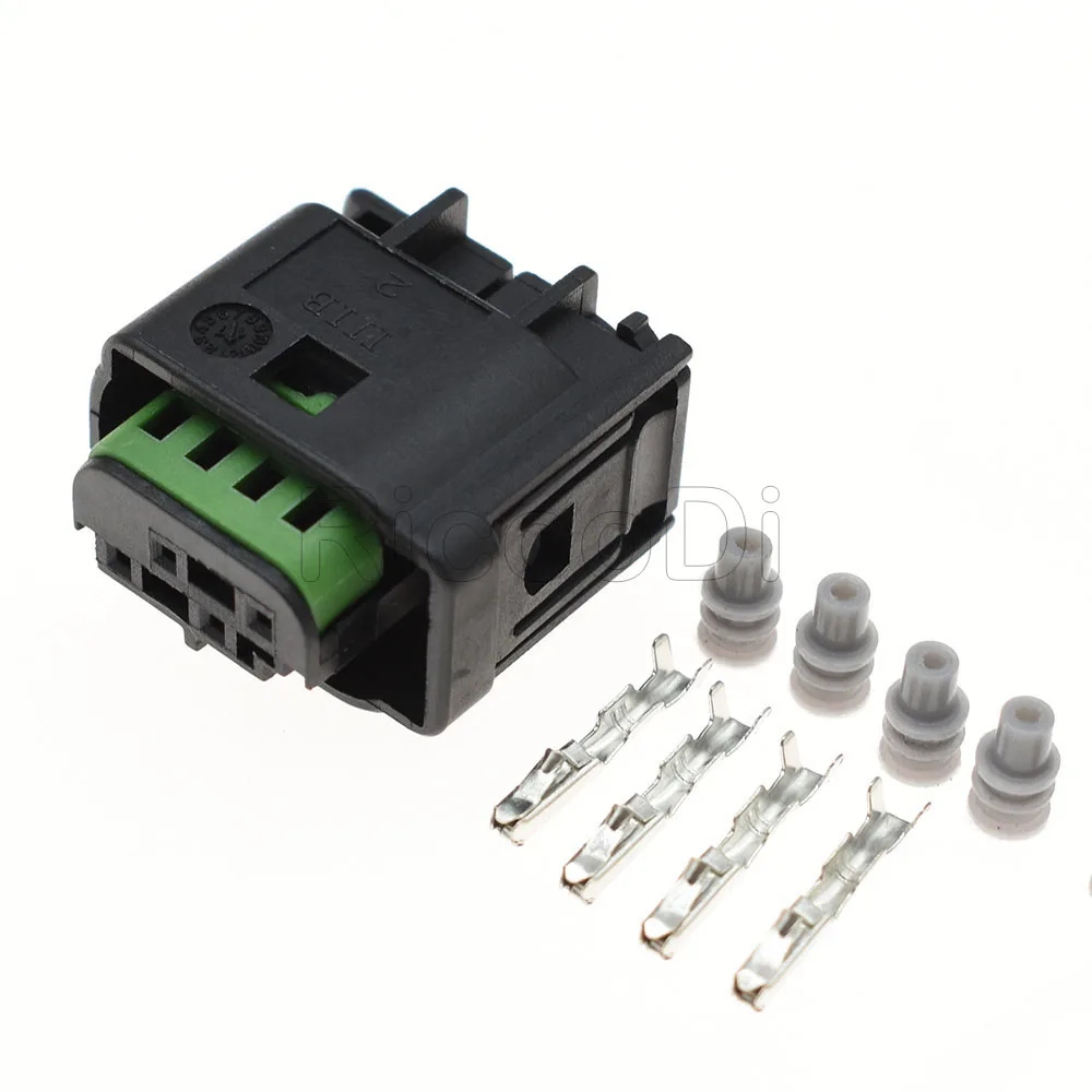 1-20Kit Sets 4Pin TE Male Female Sealed Waterproof Audi Oxygen Sensor AV Video Audio Plug Connector 1-967640-1 For BMW