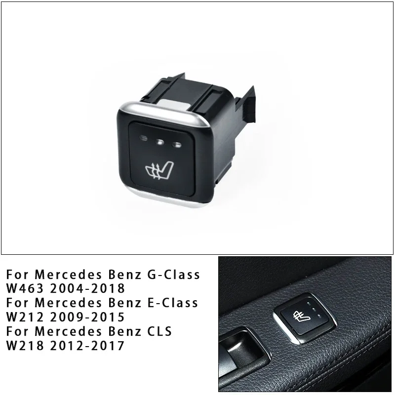 Seat Heating Button Rear Seat Switch Set For Mercedes Benz G-Class W463 E-Class W212 CLS W218 E300 G55 CS350 2129059500 3