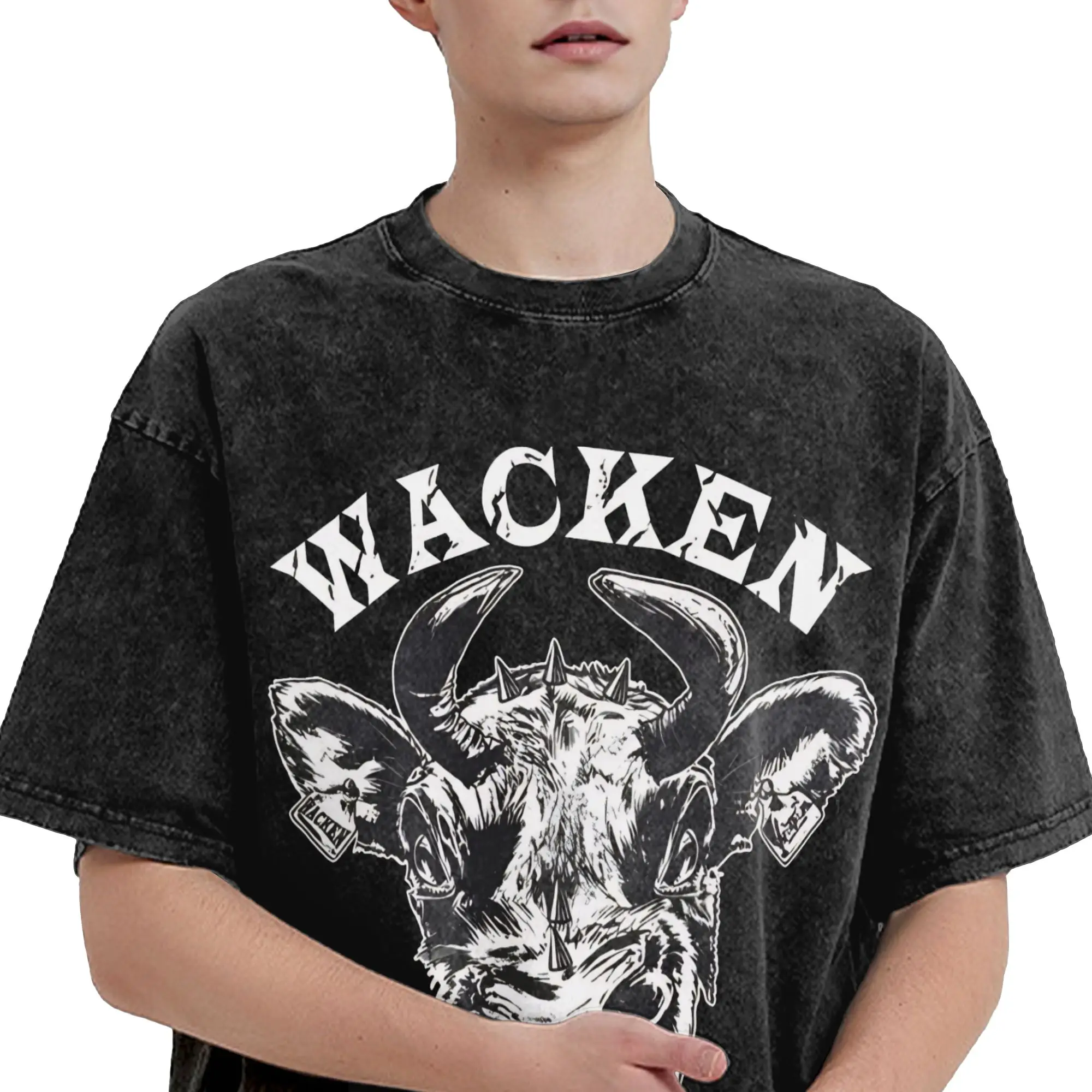Graphic Printed 2026 German Open Air rock Festival  Washed Shirt Accessories Harajuku T-Shirt  for Men Women Tee