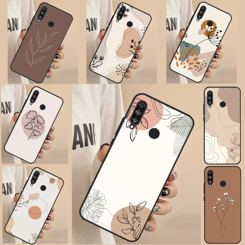 Abstract Plants Case For Huawei Nova 8i 3i 11i 7i 10 9 SE 5T Y60 Y70 Y90 P40 P30 P20 Lite P60 Pro P Smart