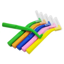 AG 20pcs/Box  Interdental Brush For Dental Orthodontics Clean Between Teeth Cleaning Tools Soft Mini Brush With Dust Cover
